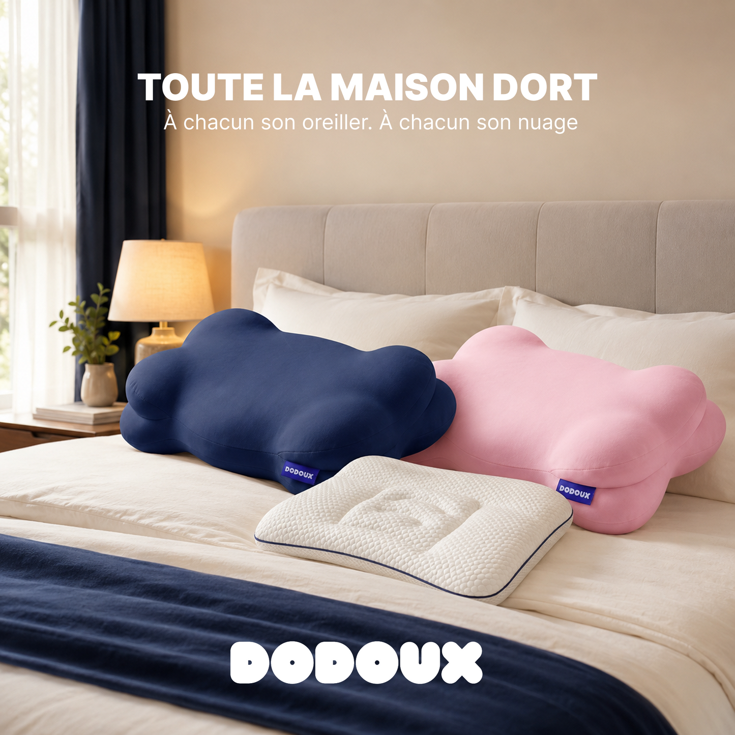 Le Nuage Dodoux Oreiller Ergonomique Adulte à Mémoire de Forme